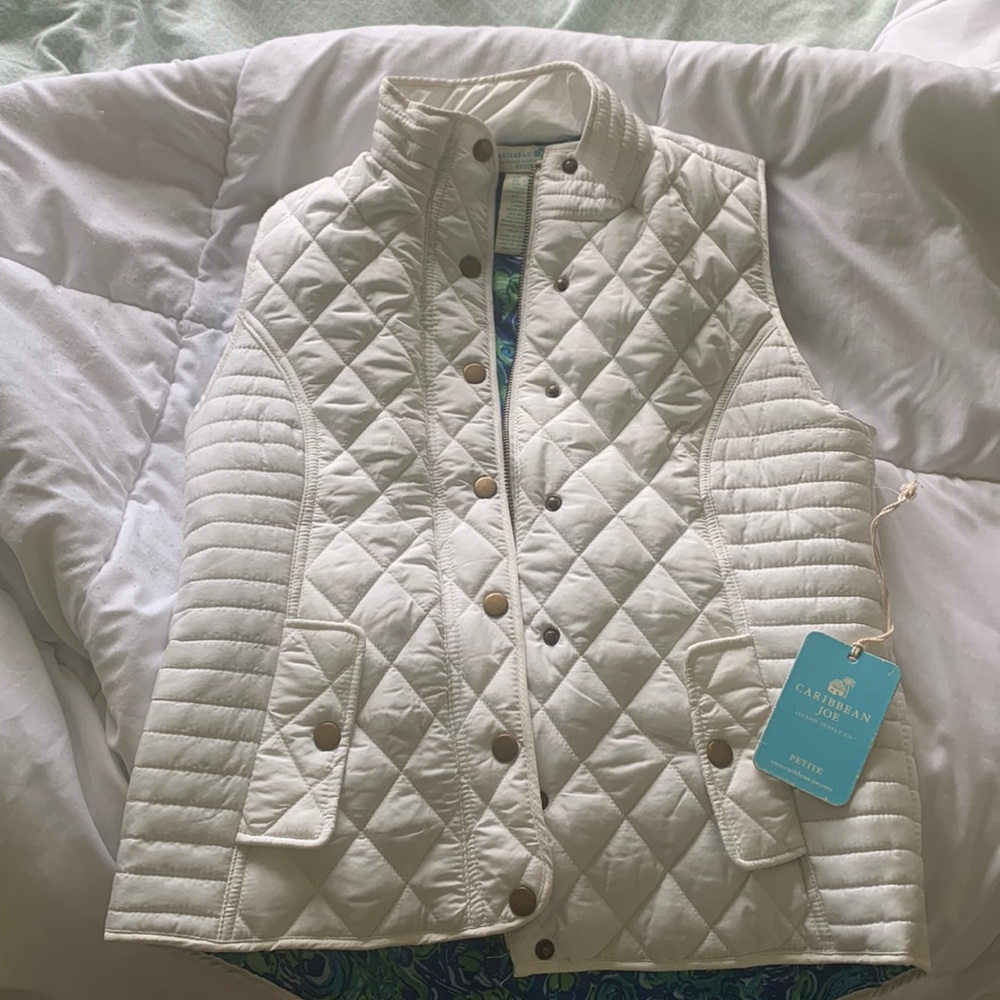 NWT White Vest